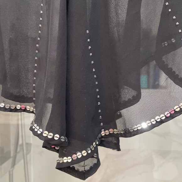 Y2K Black RAZZLE DAZZLE Sheer Cami - Picture 3 of 4